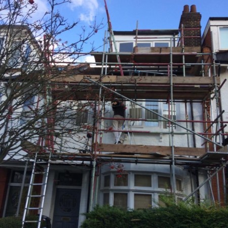 Exterior house painting in North London, Highgate, N6