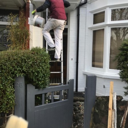 Exterior house painting in North London, Highgate, N6