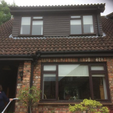 Exterior Property Decorating in Whetstone, all completed on ladders.