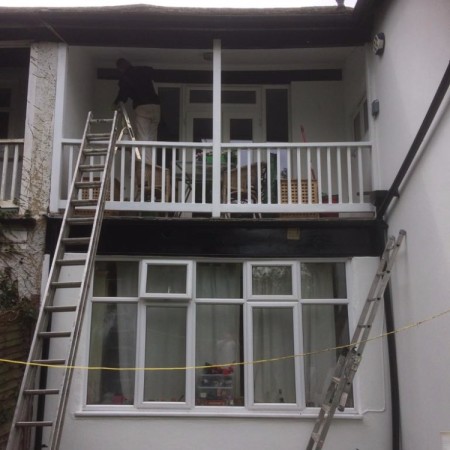 External painting in East Finchley N2 with new windows & wood repairs