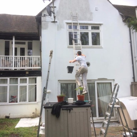 External painting in East Finchley N2 with new windows & wood repairs