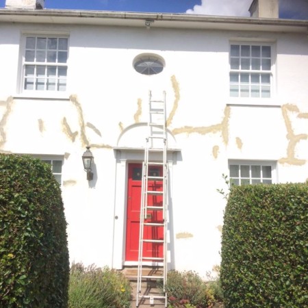 External painting & Chimney Repair In North London. Completed offf ladders (Conley Hatch Lane Hamden)