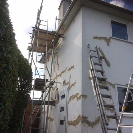 External painting & Chimney Repair In North London. Completed offf ladders (Conley Hatch Lane Hamden)