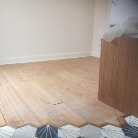 New flooring in Kitchen, Muswell Hill, N10